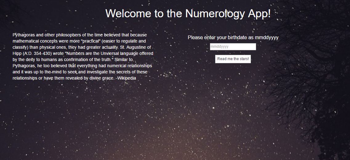 Numerology App