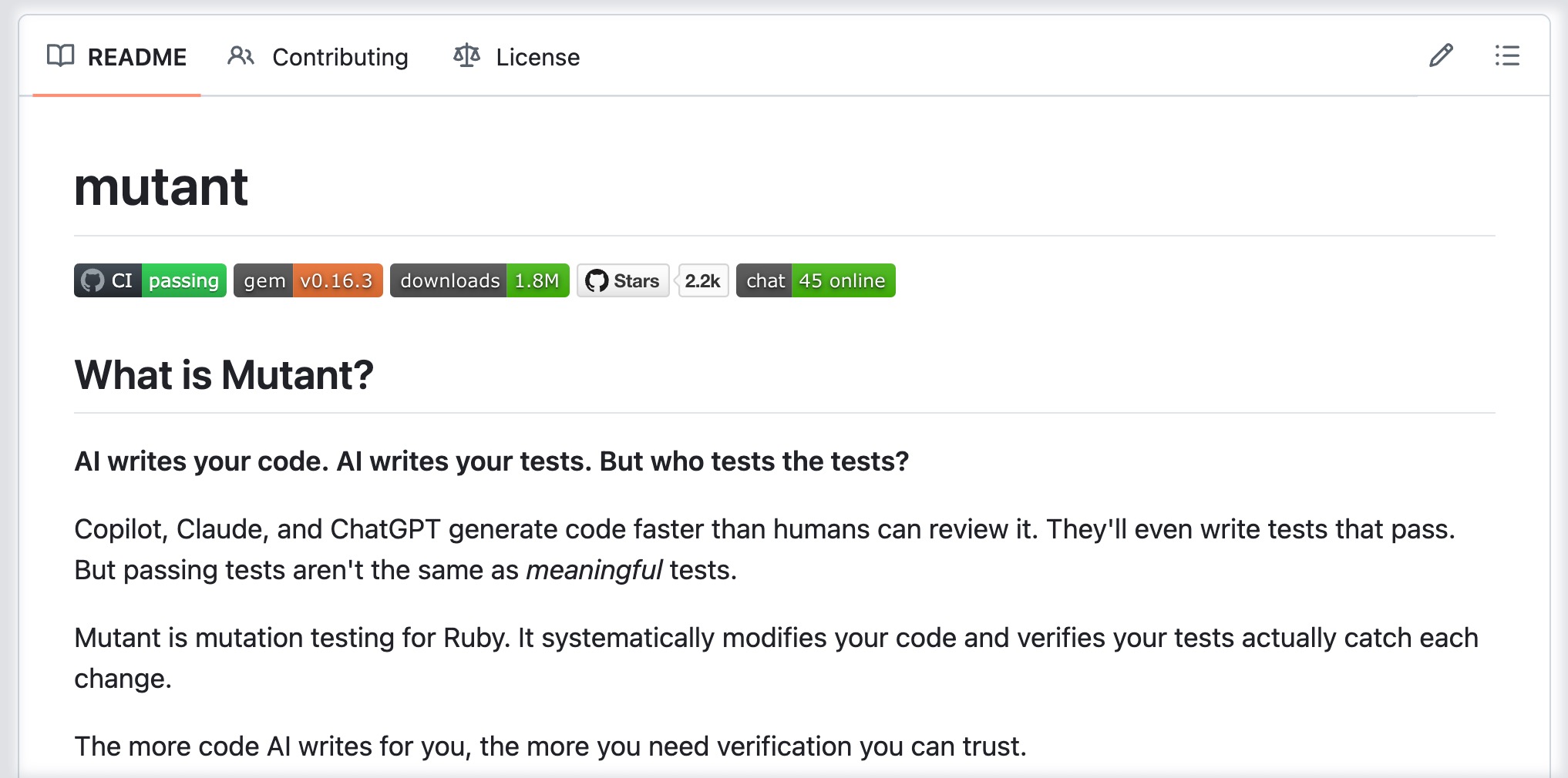 mbj/mutant repository on GitHub